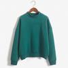 Nine-Color Korean Style Women's Winter Stand Collar Thick Pullover Sweatshirt