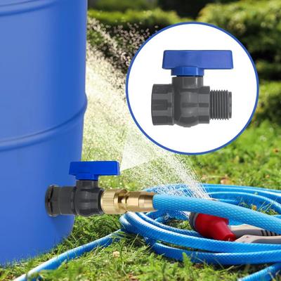 1Set 1/2" 3/4" 1" PVC Aquarium Fish Tank Connector Inlet Water Drain Pipe Joint Valve Irrigation Water Tank Bulkhead Fittings