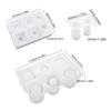Sturdy Silicone Mould Set for UV Resin Keychains With 4 Liquids and Step By Step Guide for Shaker Effect Creation