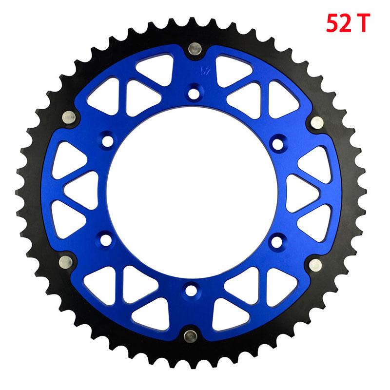 Motorcycle 520 45T 46T 47T 48T 49T 51T 52T Rear Sprocket For YAMAHA TTR230 YZ450R YZ250 YZ125 WR450F WR400 WR426 WR125P WR250R