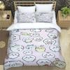 Cartoon Chiikawa Pattern Quilt Cover With Pillowcases 3D Digital Printed Bedding Set Twin Full Queen King Christmas Gift