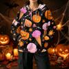 Women's Casual Halloween Print Hoodie with Front Pockets