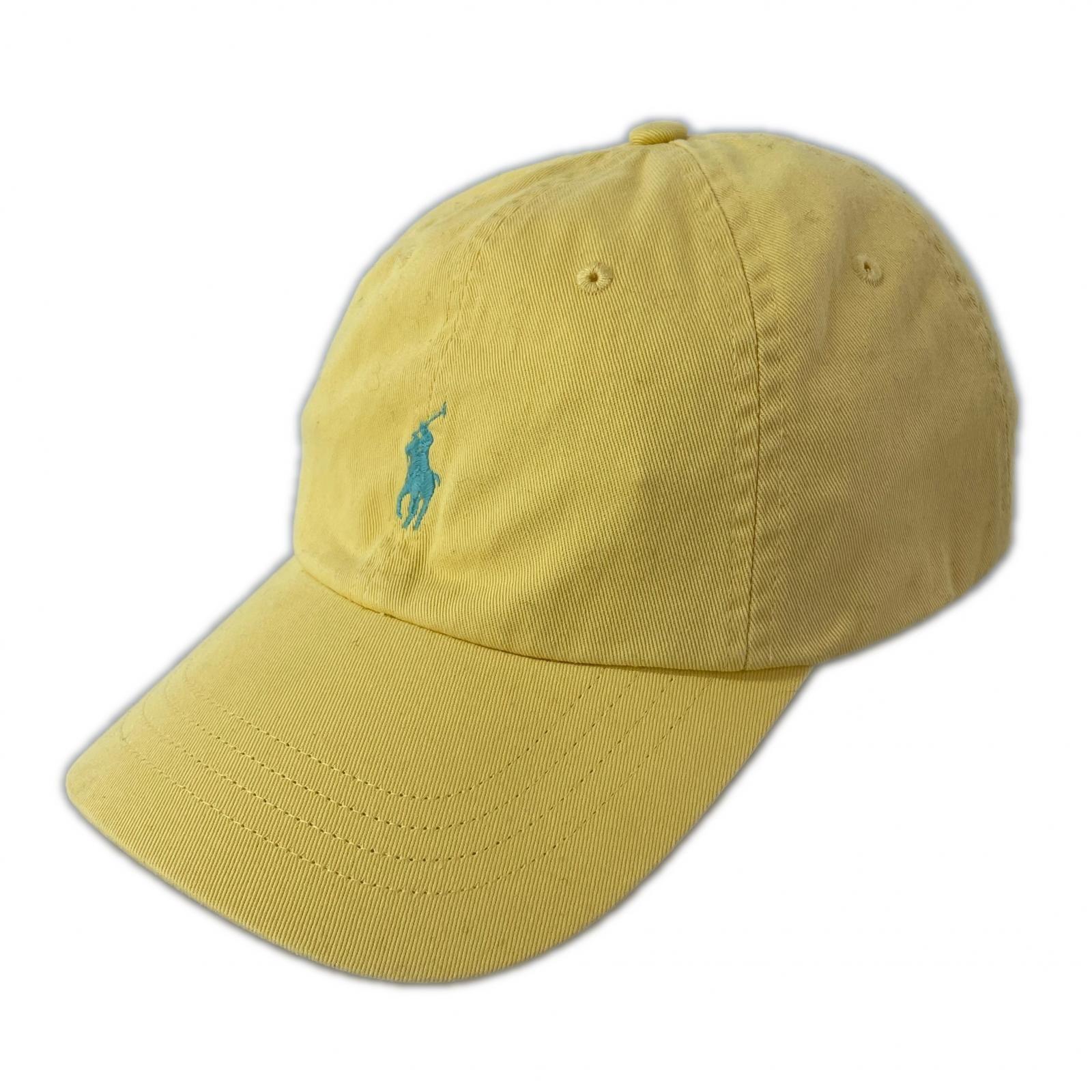 Used POLO RALPH LAUREN Polo Ralph Lauren One Point Logo Embroidery Cap sizeONE SIZE ONLY/Yellow