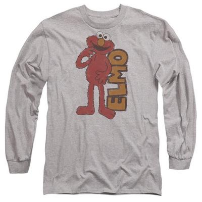 Sesame Street Unisex Erwachsenen Elmo Vintage Langarm-T-Shirt