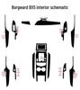 Borgward BX5 Carbon Fiber Interior Stickers: Gear & Door Panel Decor
