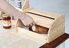 Fuji Boeki Bread Case, 33cm Wide X 23cm Deep X 16cm High, Natural Wood, Kitchen Storage, Bread Storage Case, Bonheur, 94381
