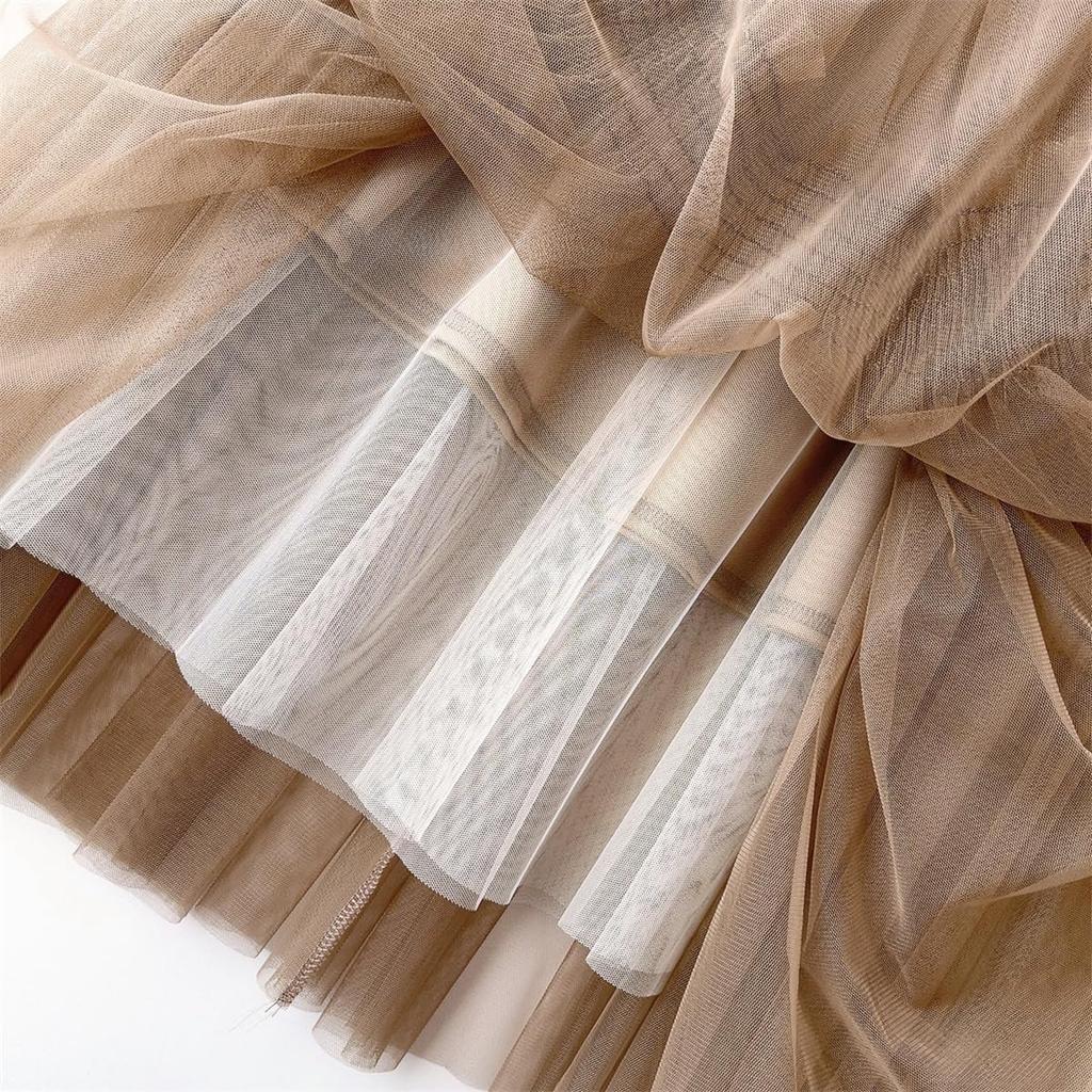 HOLRAFAN Long Tulle Elastic Perfect for Everyday and Available in Multiple Colors Women's Skirt, Elegant, Slimming, Waist, Lined, High-Waisted,