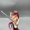 Anime Fairy Tail Erza Scarlet Action Figure Standing Pose With Demon Sword Boxed Collectible Desktop Ornament For Anime Fans