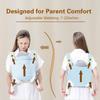 Breathable Baby Carrier, Newborn To Toddler, with Adjustable Hip Seat, 7-45 Lbs