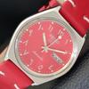 5 AUTOMATIC 6309A JAPAN MENS VINTAGE ARABIC RED COLOR DIAL WATCH A701587-5 R206b-a701587