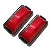 2pcs 10V-30V 6-LED Car SUV Van Lorry RV Bus Boat Trailer Truck Red Side Marker Light Clearance Lamp