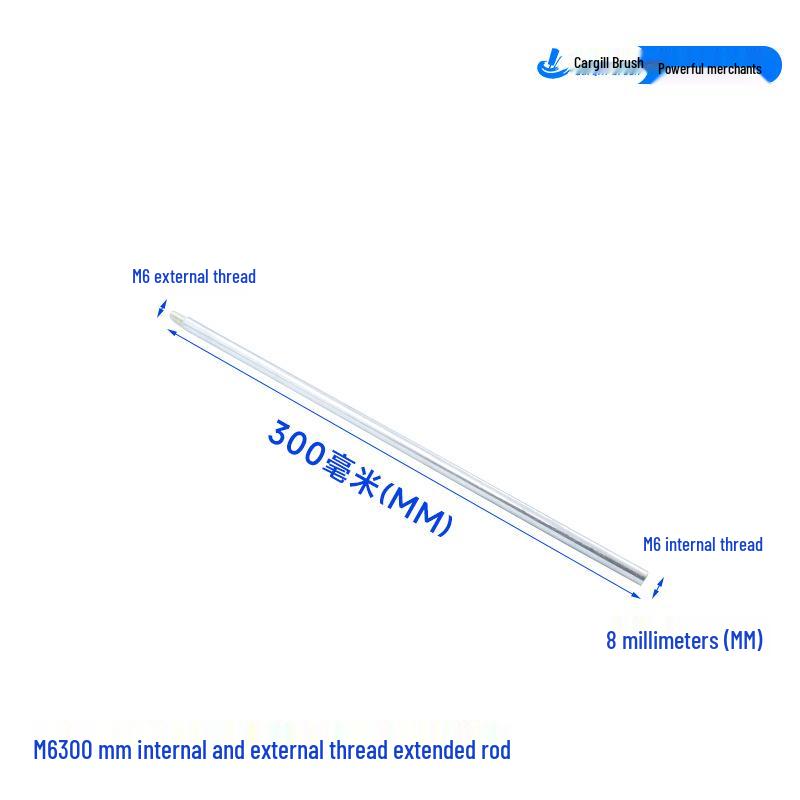 M6 304 Edelstahldraht-Rohrbürste zur Reinigung tiefer Löcher und zum Entfernen von Rost