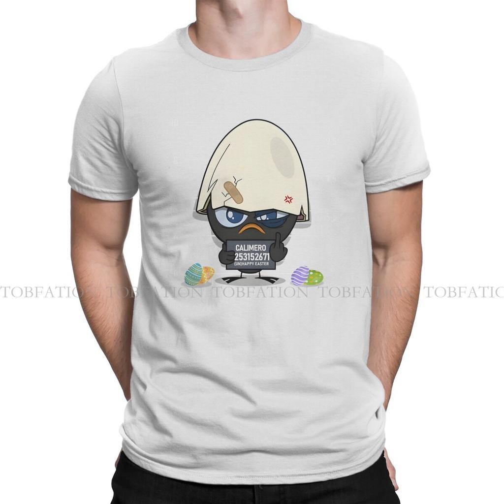 Criminal Mans TShirt Calimero Cartoon Animation O Neck Short Sleeve 100 Cotton T Shirt Funny Top Quality Birthday Gifts