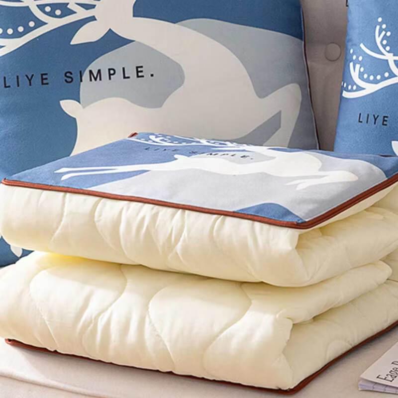 Yalu Skin-Friendly Velvet Printed Pillow Blanket