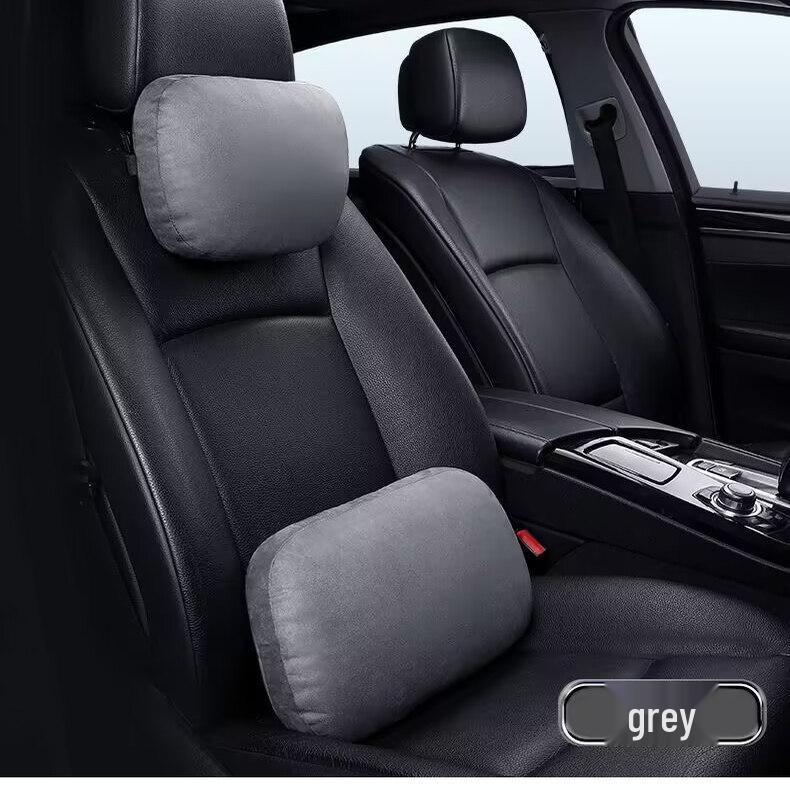 Suede Lumbar Support Pillow for Maybach - Original Neck and Headrest Cushion