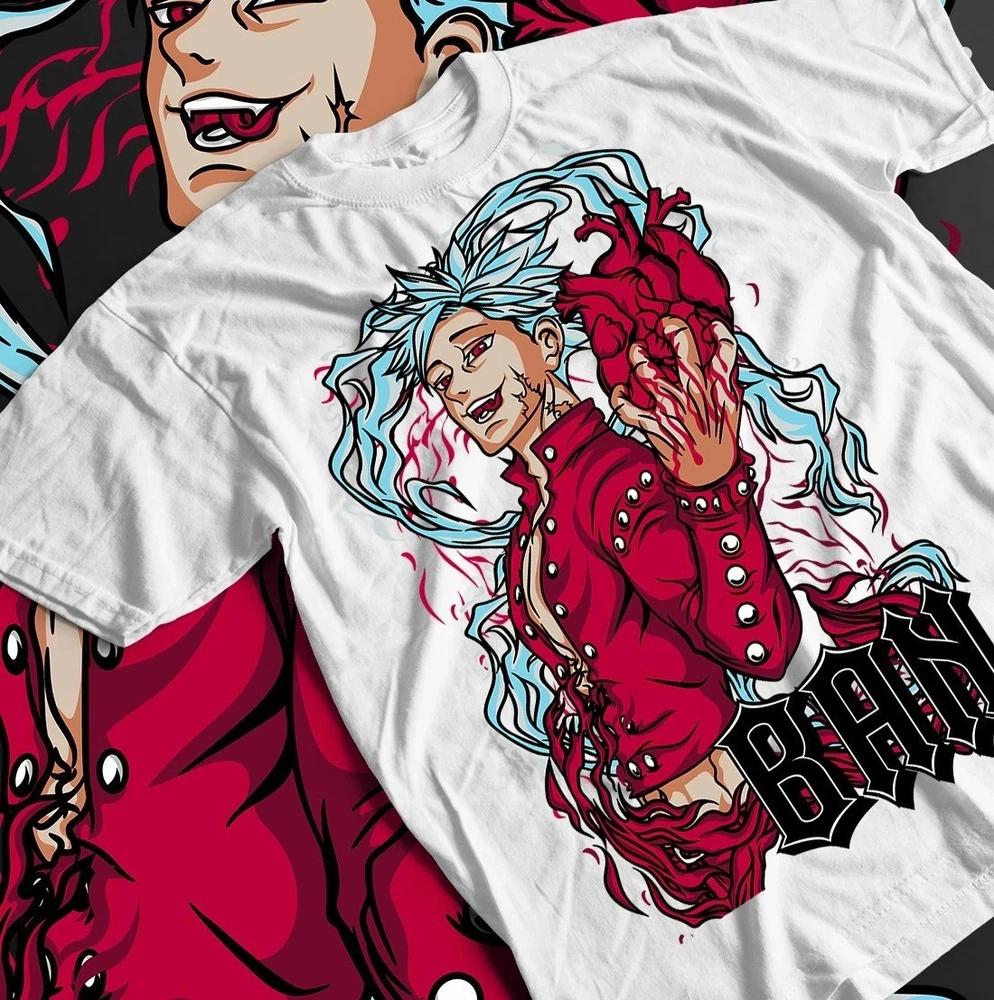 Ban The Seven Deadly Sins Unisex Tee Nanatsu No Taizai Unisexga TShirt White S