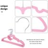 20 Pcs Heart Shaped Hanger Portable Bright Color Clothes Hanger Plastic Wardrobe Storage Home ganization Non Slip Closet