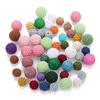 10 kusů barevných akrylových háčkovaných korálků pro výrobu šperků s náhrdelníkem