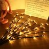 1 PC branch light battery powered 20 LED light strings home DIY decoration, warm white or color without battery