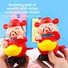 Plastic Mechanical Drum Playing God Of Wealth Interactive Toy For Babies And Toddlers