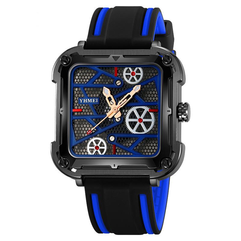 UTHAI BK150 Modische Herrenuhr mit hohlem Design, wasserdichte und leuchtende Quarzuhr, coole Uhr Geschenkuhren für Männer