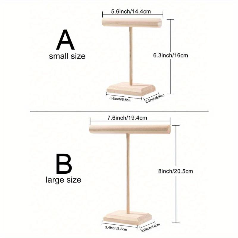 1pc Jewelry Holder, Jewelry Organizer Stand, Wooden Jewelry Bracelet Watch Display Tower, Bangle Scrunchie Necklace Holder Storage Stand Valentine Day