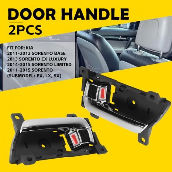 2PC For 2011 12-14 15 Kia Sorento Interior Ide Door Handle Left Driver Side K