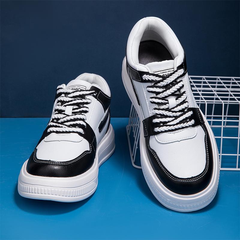 Unisex Genuine Leather Height Increasing Elevator Shoes Men Woman Height Increase Shoes 6cm Man Sneakers Lift Sport Casual Shoes