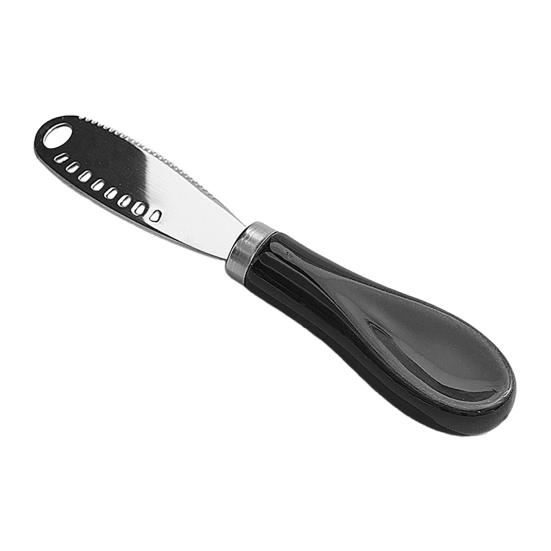 Scraper Wide Smooth Cutter Apply Jam Evenly Spreader Colorful Macaron Handle Kitchen Tool for Cheese Butter Jam B чёрный