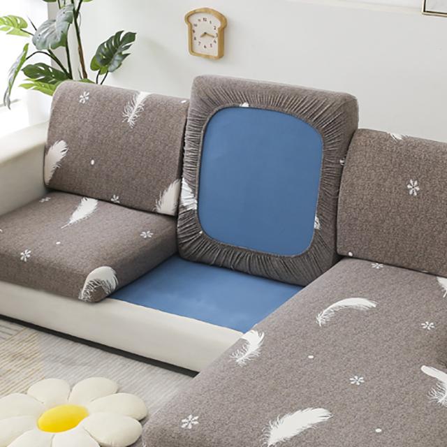 Printed Stretch Sofa Seat Cushion Cover L-shaped Corner Couch Sofa Slipcover for Living Room Wedding Elastic Seat Cushion Cover