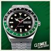 TIMEX Q Black x Green TW2U60900 Genuine Product