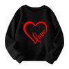 Mädchen Rundhals-Pullover für Kinder Bedruckte Baby-Oberteile Valentinstag