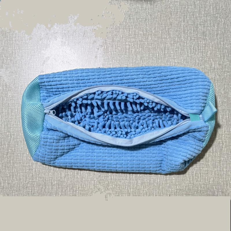 Wash Shoes Bag Padded Net Laundry Shoes Protector Fluffy fibers Polyester Washing Shoes Machine Laundry Bag Drying Bags