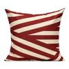 Nordisch Einfach Rotes Geometrisches Leinen Kissenbezug 40*40 Wohnzimmer Sofa Dekoration Kissenhülle 60*60 Heimdekoration 50*50 45*45
