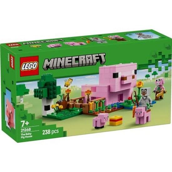 LEGO Minecraft Baby Pig House Toy Block Birthday Present Girls Boys Children Ages 7 8 9 Elementary School Game 21268