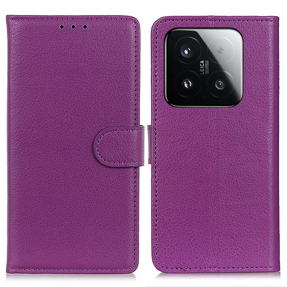 Dla Xiaomi 15T Etui Portfelowe Pokrowiec na Telefon ze Skóry PU Tekstura Liczi