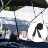1 Pair Adjustable Bimini Top Straps Double End Snap Hook Boat Canopy Straps