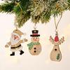 Wooden Christmas Charming Decor Set Featuring Adorable Santa Claus And Sleigh Designs Perfect For Cheer Holiday