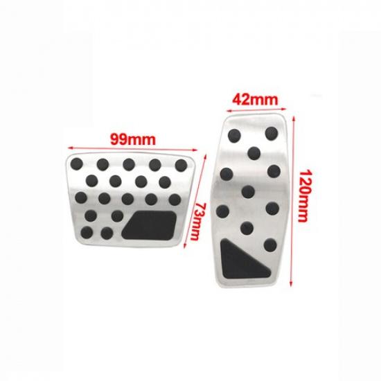 Car Fuel Brake Accelerator Pedal Cover For Jeep Renegade 14- Compass 2017-21