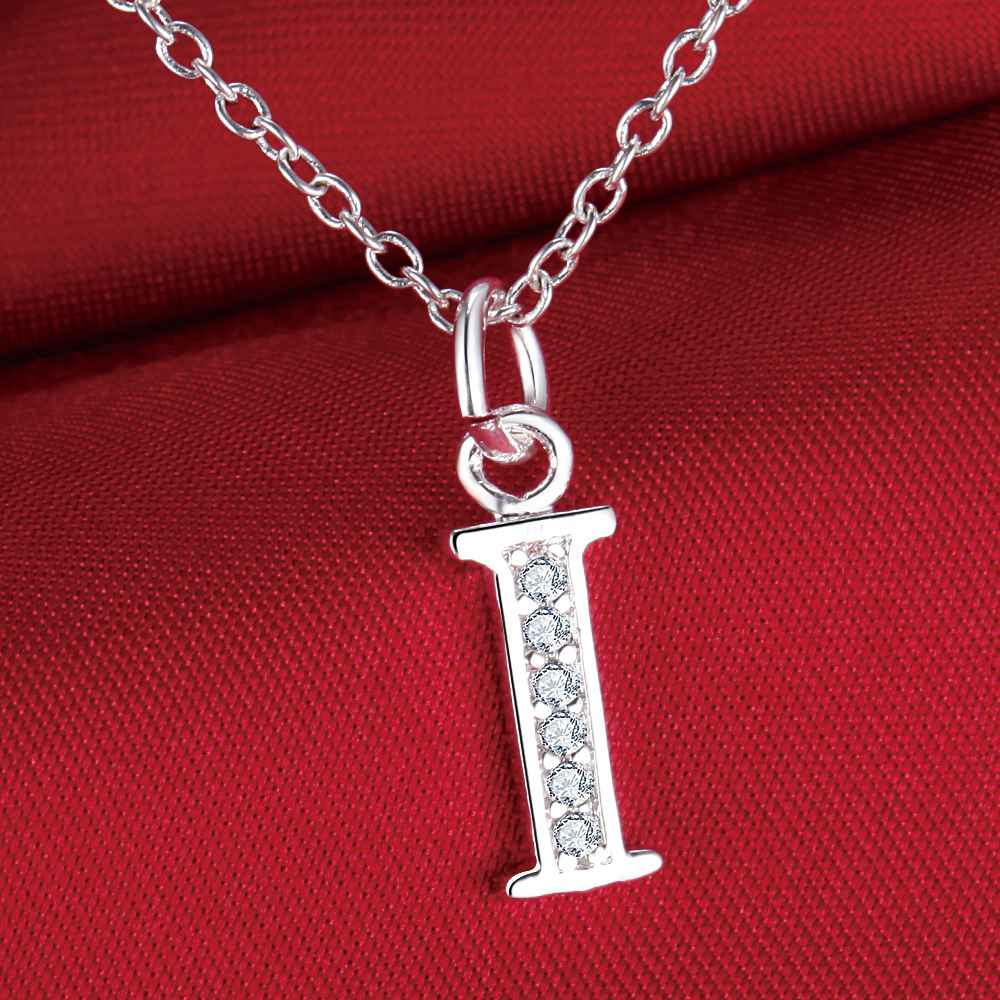 26 letters 925 sterling silver Necklace Pendant Shining 5A Zircon for Women Fashion Wedding Engagement Jewelry GiftsGood product