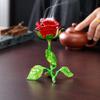 Ceramic Rose Incense Burner Ornament Decorative for Living Room Table Fragrance Holder Indoor Dining Room Desk Decor