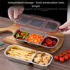 Leak-proof Food Storage Container 2/3 Grids Fruit Food Fresh Box Snack Box  For Home/School/Office