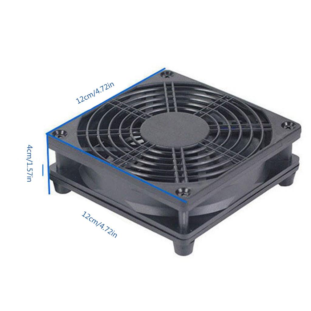 USB Powered Cooling Fan Stand 120mm for Router Rack DIY Audio Video Network Cabinet Server Workstation Mining Machine Laptop Cooler