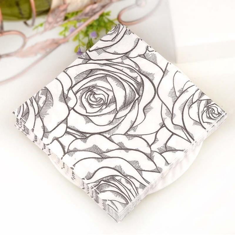 20 buc/pachet șervețele de decoupage pentru prânz șervețele de hârtie pentru acasă, pentru nunta, pentru petreceri festive
