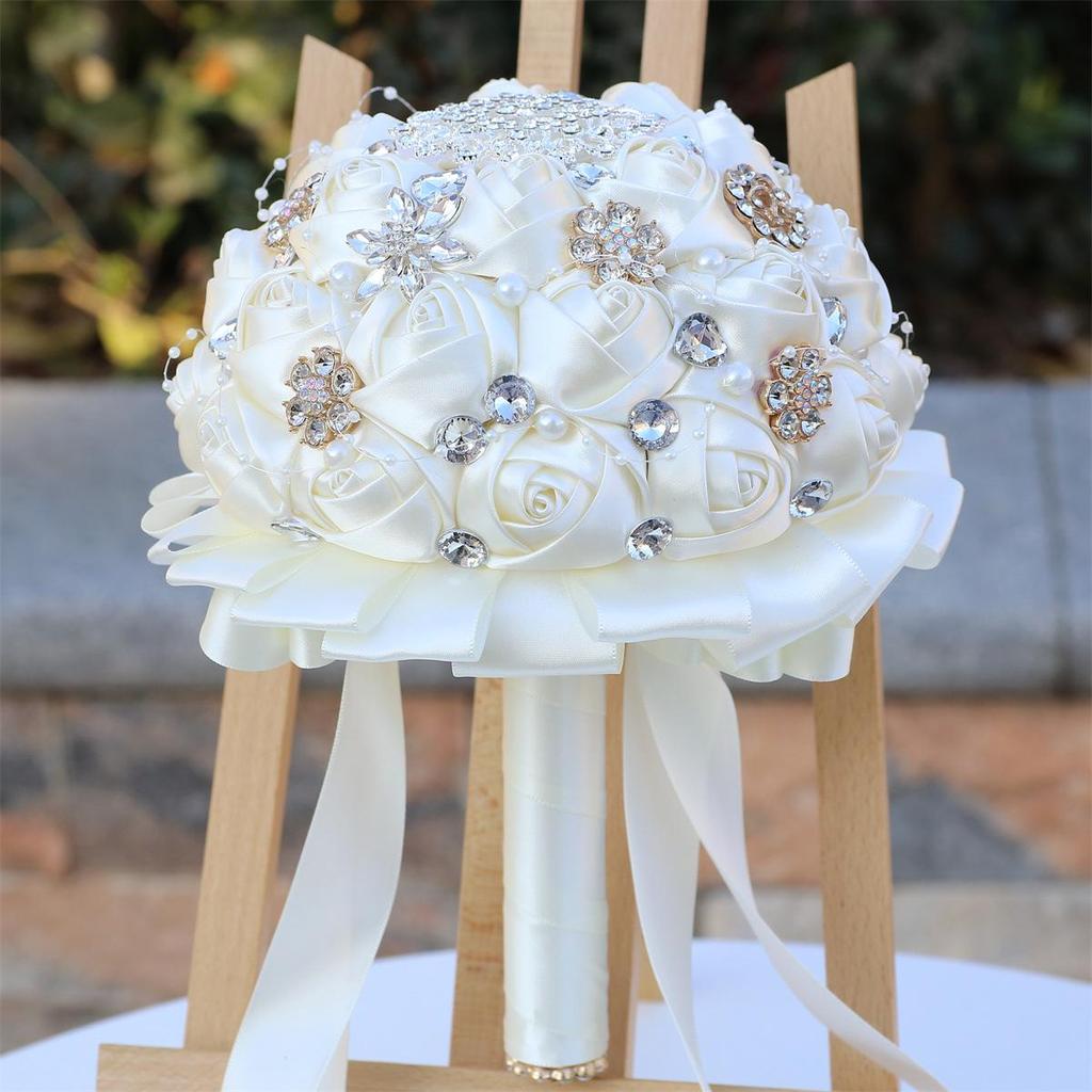 Korean-European Style Rhinestone Bridal Bouquet Wedding Gift