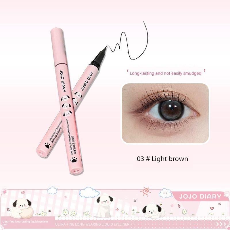 Korean-Style New Waterproof and Sweat-Proof Ultra-Fine Eyeliner That Doesn'T Smudge Easily, Quick-Drying, Long-Lasting, for Students and Girls