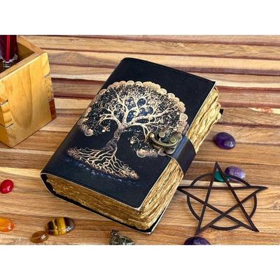 Beautiful Journal For Sketches Book Traveling Book Blank Spell Book Leather Journal Tree of Life