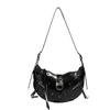 Oil wax leather bag autumn and winter new high-end versatile locomotive crossbody retro armpit bag