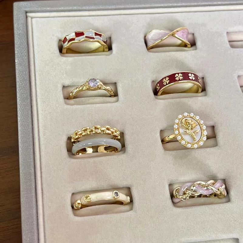 Schmetterling Emaille Bunter Ring für Frauen Verstellbares Offenes Design Einzigartiger und Schicker Schmuck