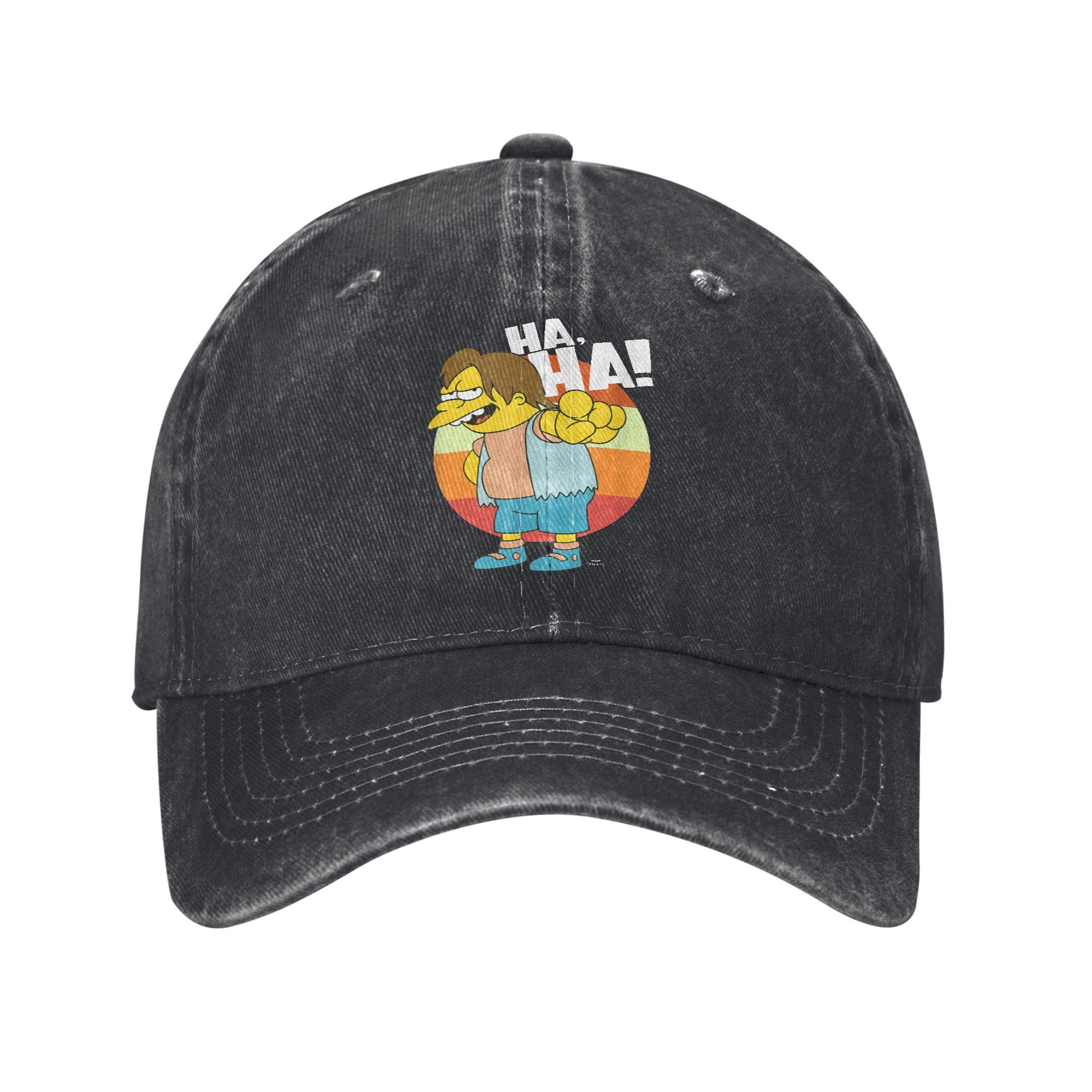 The Ssimpson Nelson HAHA Casual Baseball Cap Tennis Skate Trucker Hat Summer Breathable Couple Women Street Style Baseball Caps One Size